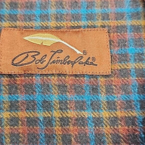 Bob Timberlake Mens Sz XLT Flannel Plaid Button Down Long Sleeve Shirt - Picture 3 of 12